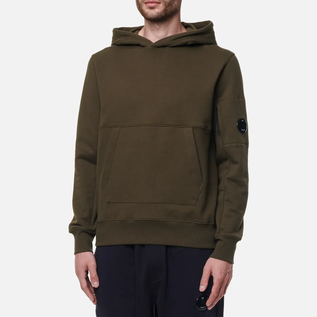 C.P. Company Мужская толстовка Diagonal Raised Fleece Pullover Hoodie