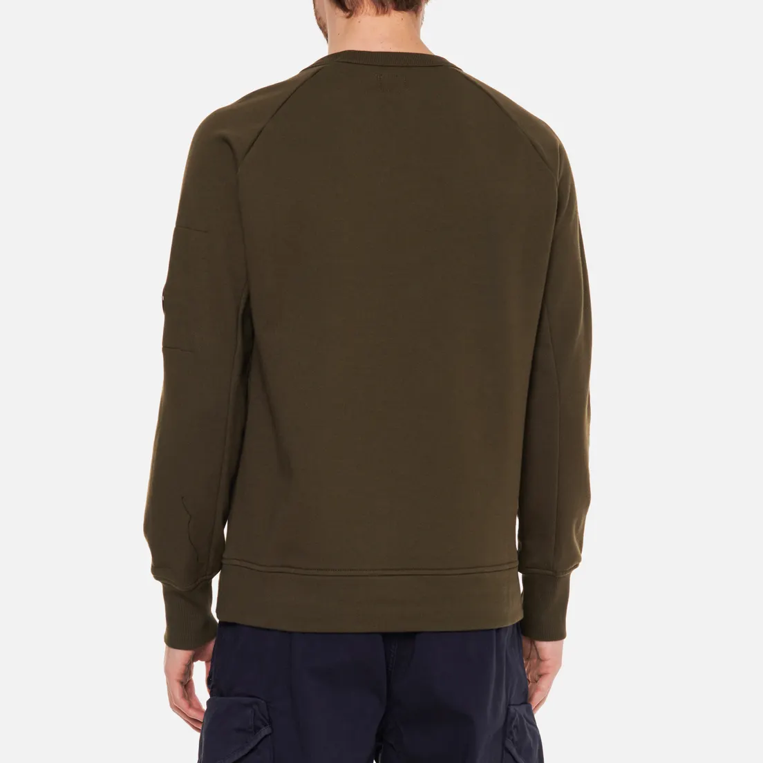 C.P. Company Мужская толстовка Diagonal Raised Fleece Utility Crew Neck