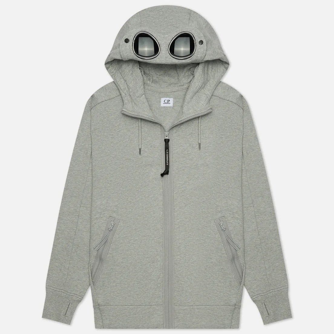 C.P. Company Мужская толстовка Diagonal Raised Fleece Goggle Open Hoodie