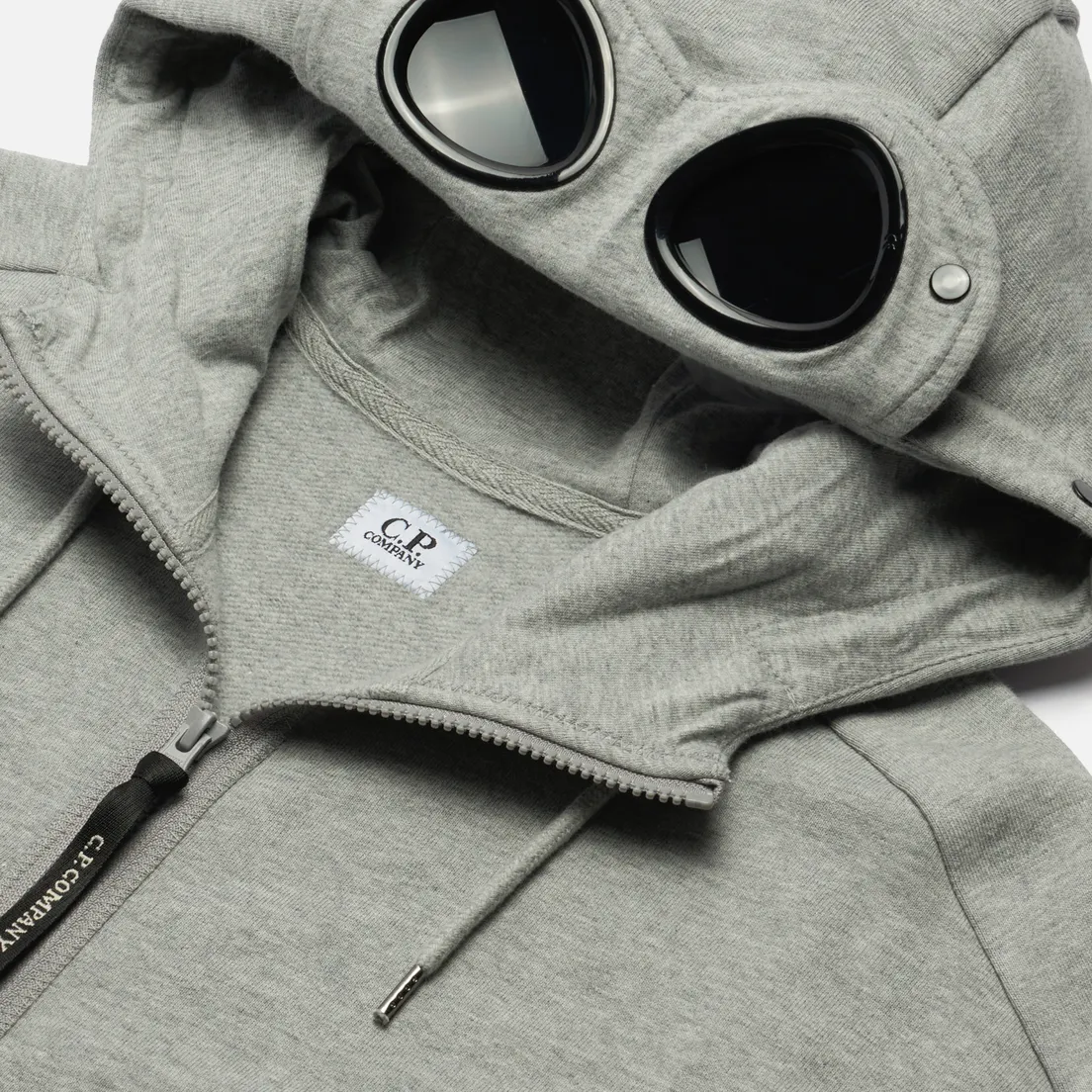 C.P. Company Мужская толстовка Diagonal Raised Fleece Goggle Open Hoodie