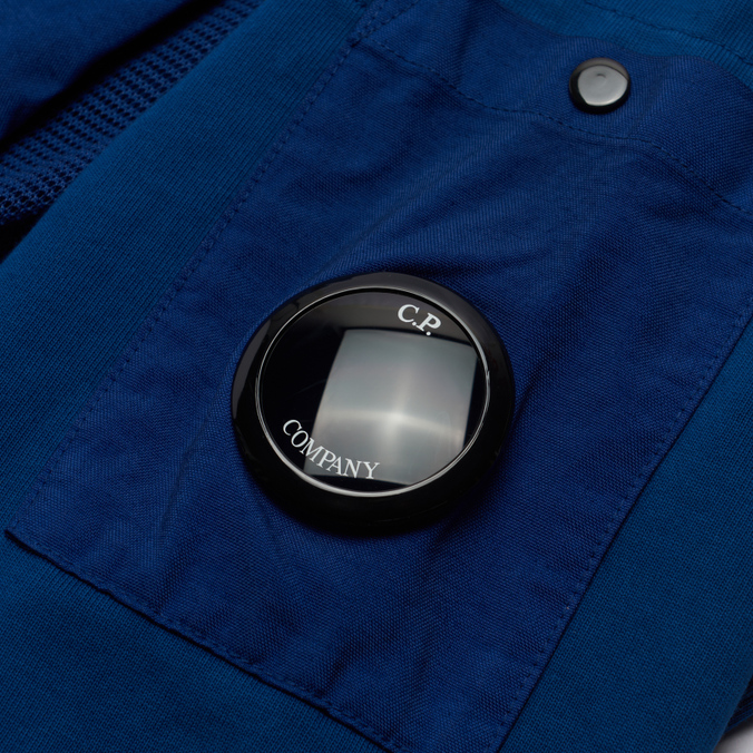 Мужская толстовка C.P. Company, цвет синий, размер XXL 12CMSS181A006059M 892 Heavy Jersey Mixed Garment Dyed - фото 3