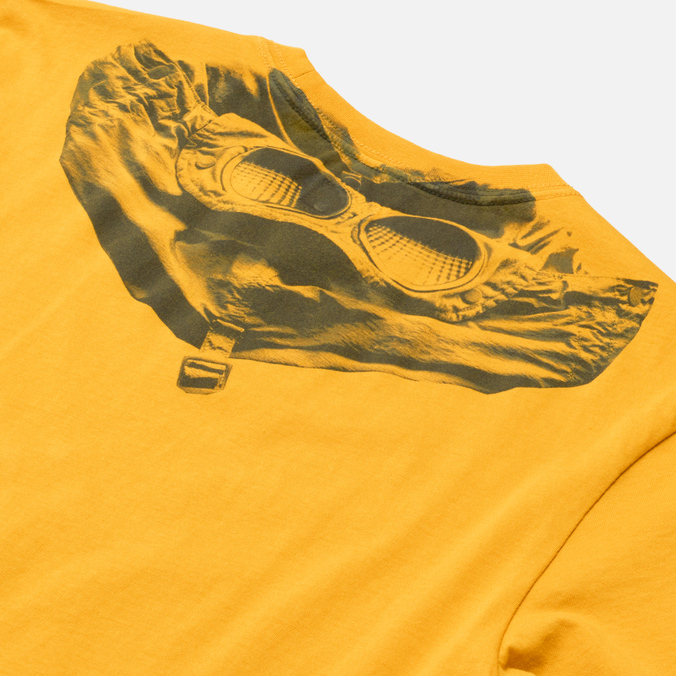 Мужская футболка C.P. Company, цвет жёлтый, размер L 12CMTS044A005100W 239 Jersey Goggle Graphic - фото 3