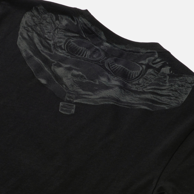 Мужская футболка C.P. Company, цвет чёрный, размер XXL 12CMTS044A005100W 999 Jersey Goggle Graphic - фото 3