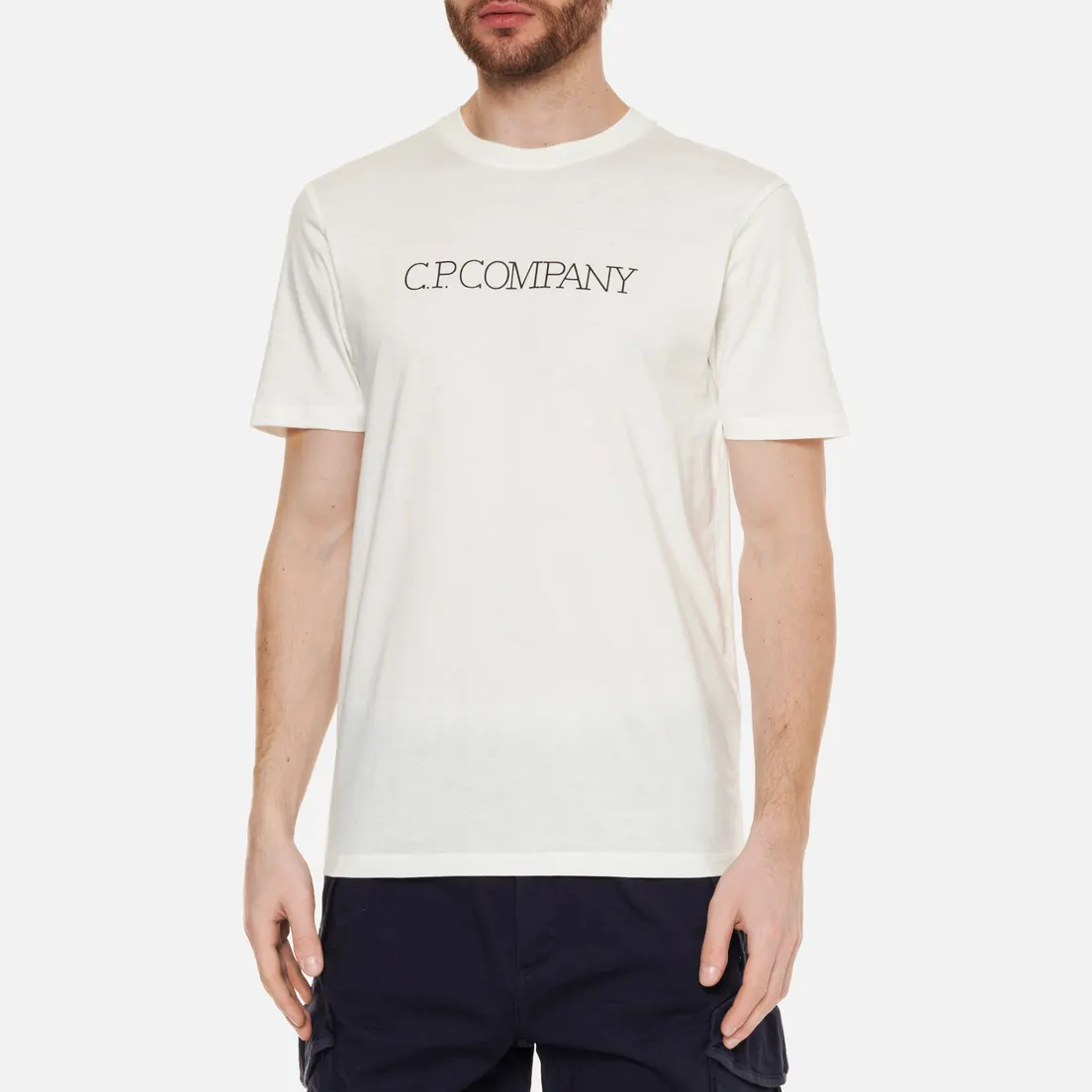 C.P. Company Мужская футболка Jersey Relaxed Fit Tonal Logo