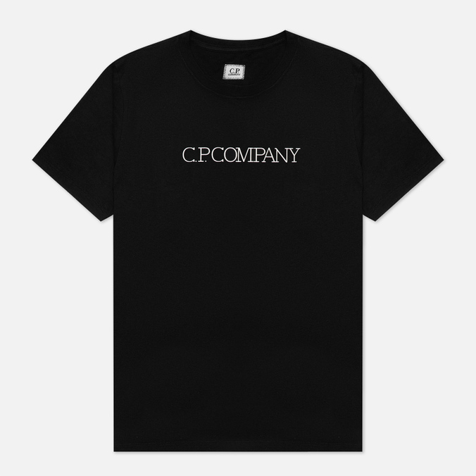 Мужская футболка C.P. Company, цвет чёрный, размер S