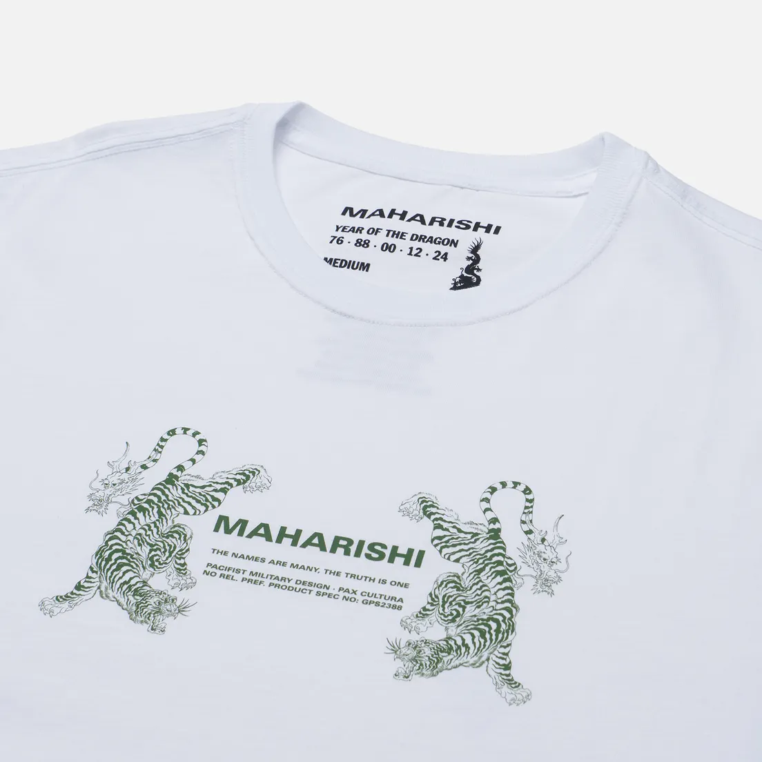 maharishi Мужская футболка Double Tigers Miltype