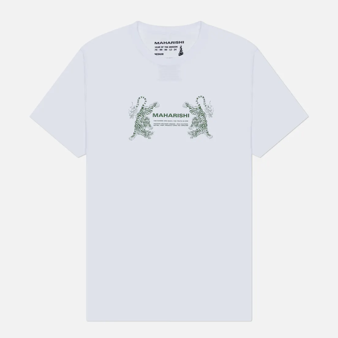 maharishi Мужская футболка Double Tigers Miltype