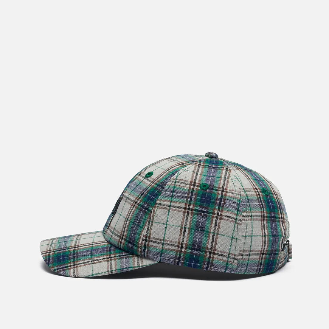 Stussy Кепка Madras Plaid Big Logo Low Pro
