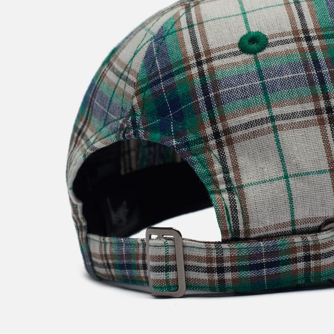 Stussy Кепка Madras Plaid Big Logo Low Pro