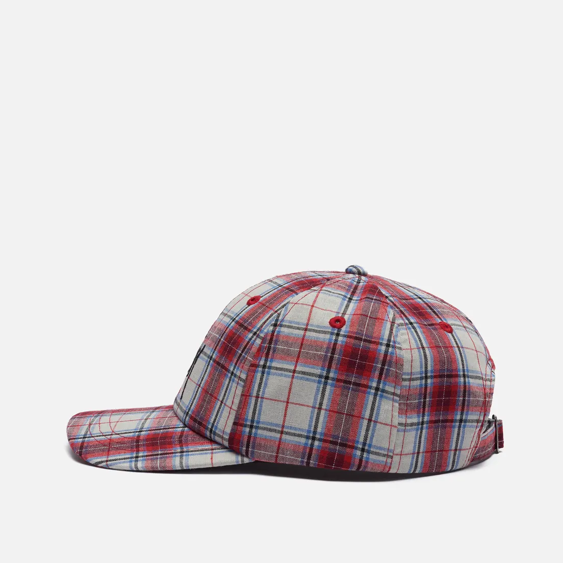 Stussy Кепка Madras Plaid Big Logo Low Pro