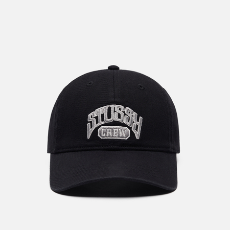 Кепка Stussy Low Profile Stussy Crew Strapback, цвет чёрный