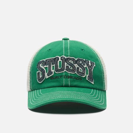 Кепка Stussy Burly Threads Trucker, цвет зелёный