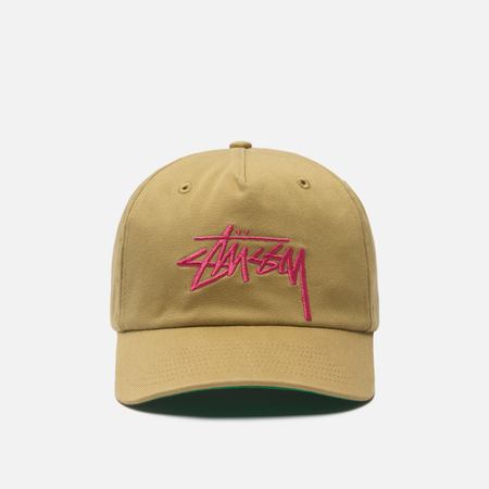 Кепка Stussy Big Stock Mid Depth, цвет бежевый