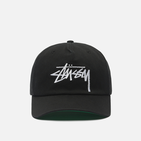 Кепка Stussy Big Stock Mid Depth, цвет чёрный