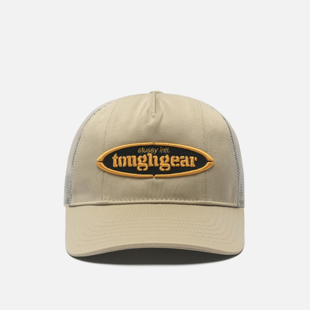 Кепка Stussy MD Tough Gear Trucker, цвет бежевый