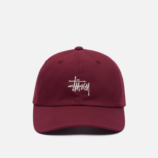 Кепка Stussy Stock Low Pro Logo Maroon