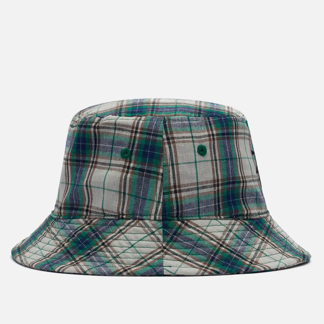 Stussy Панама Madras Plaid Big Logo