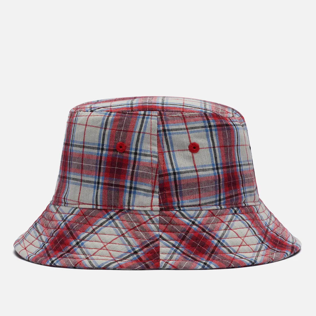 Stussy Панама Madras Plaid Big Logo