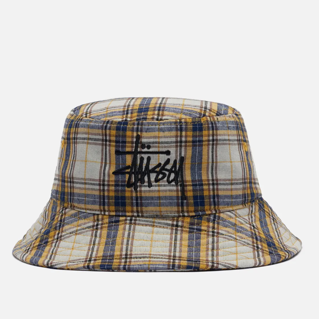 Stussy Панама Madras Plaid Big Logo