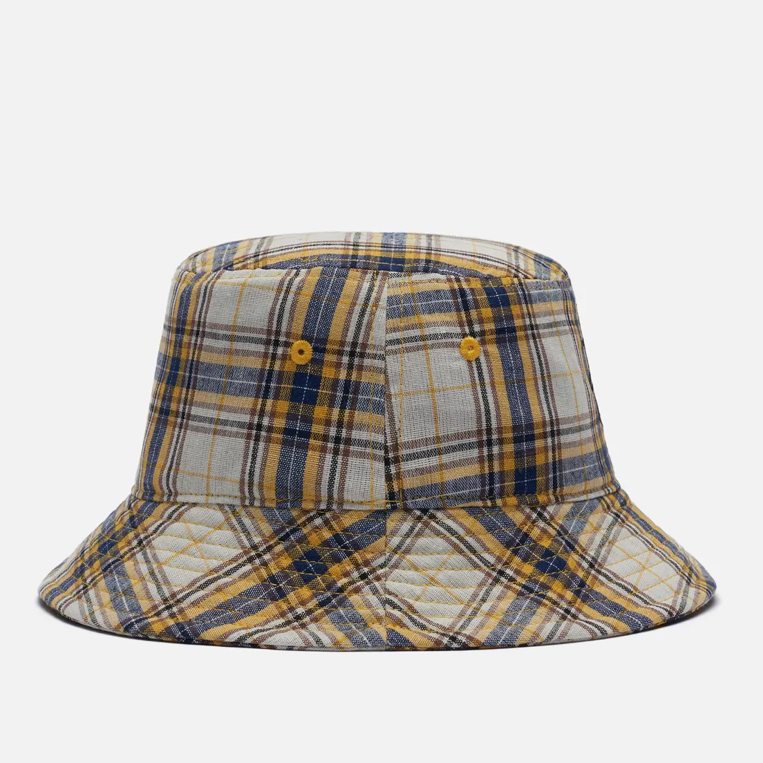 Stussy Панама Madras Plaid Big Logo