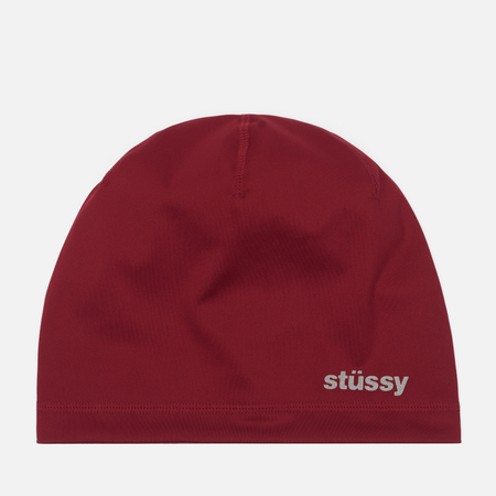 Шапка Stussy Reversible Tech Skullcap, цвет бордовый
