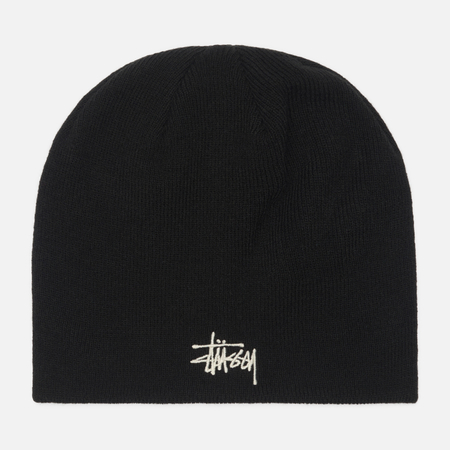 Шапка Stussy Basic Stussy Skullcap, цвет чёрный
