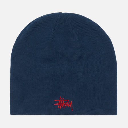 Шапка Stussy Basic Stussy Skullcap, цвет синий