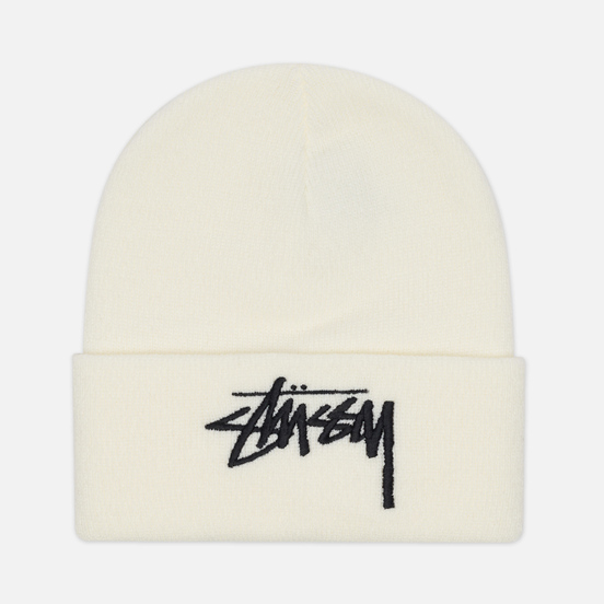 Шапка Stussy Big Stock Cuff Off White