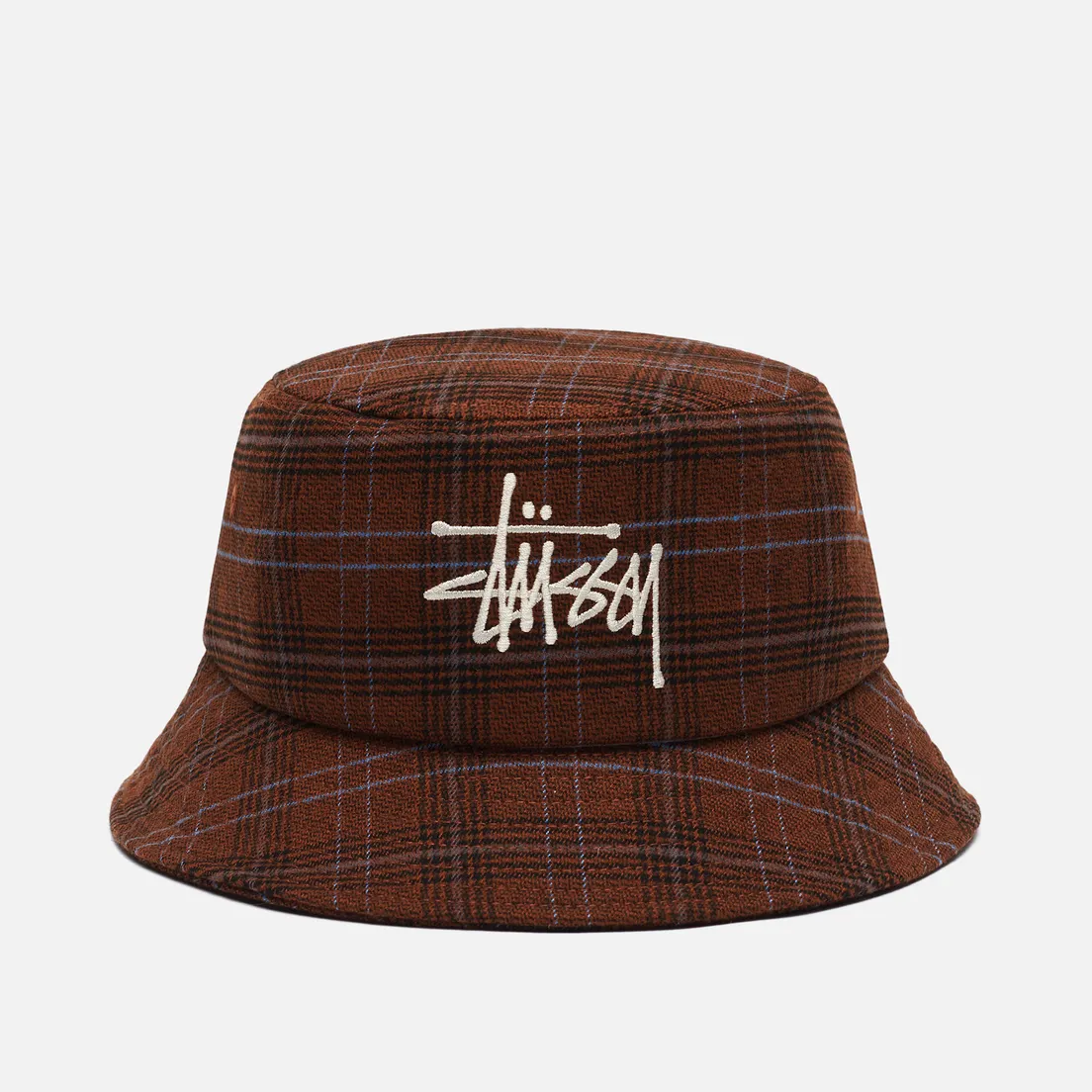 Stussy Панама Big Logo Plaid