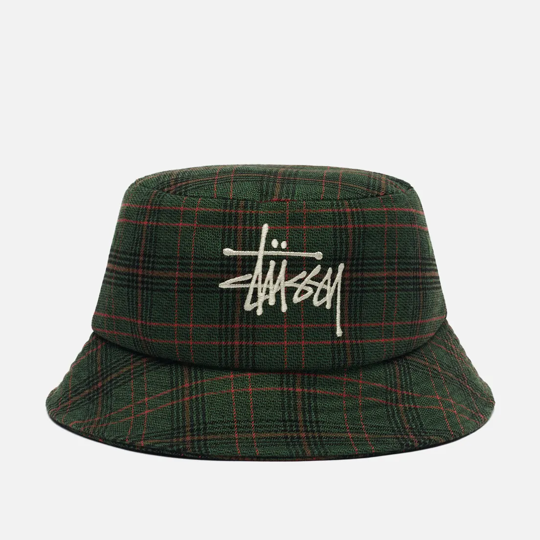 Stussy Панама Big Logo Plaid