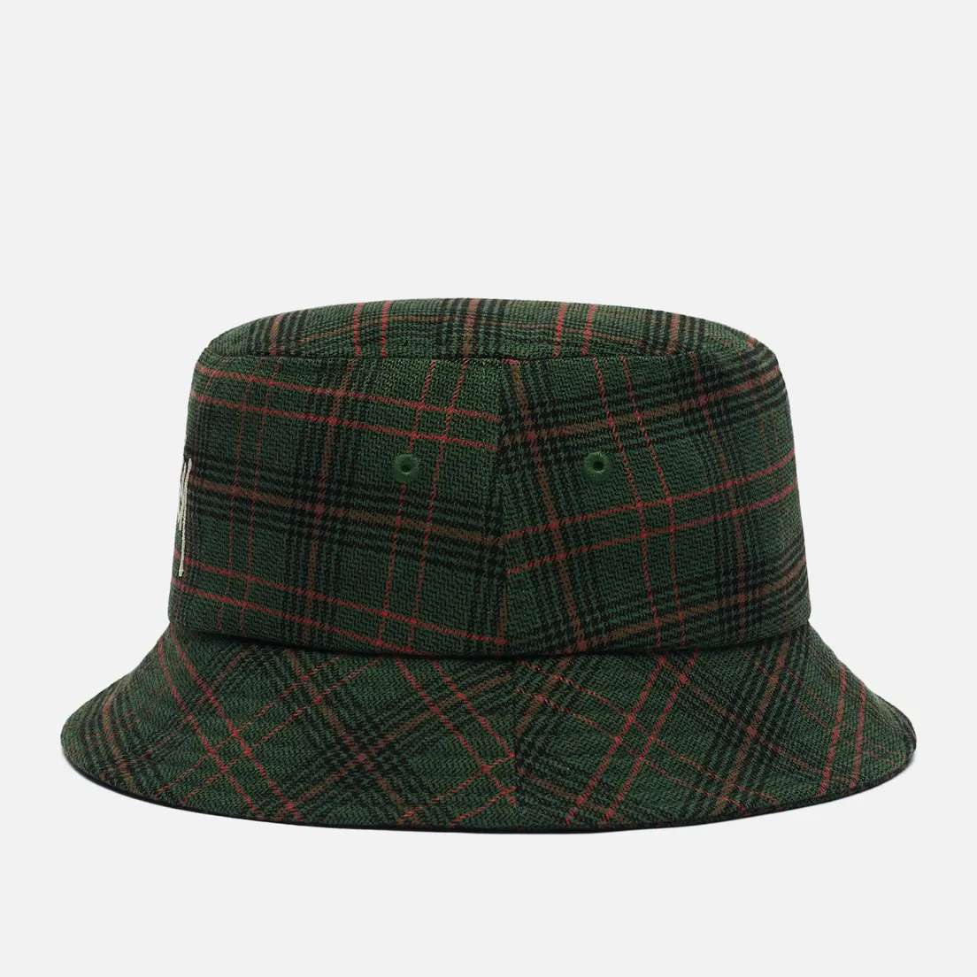 Stussy Панама Big Logo Plaid