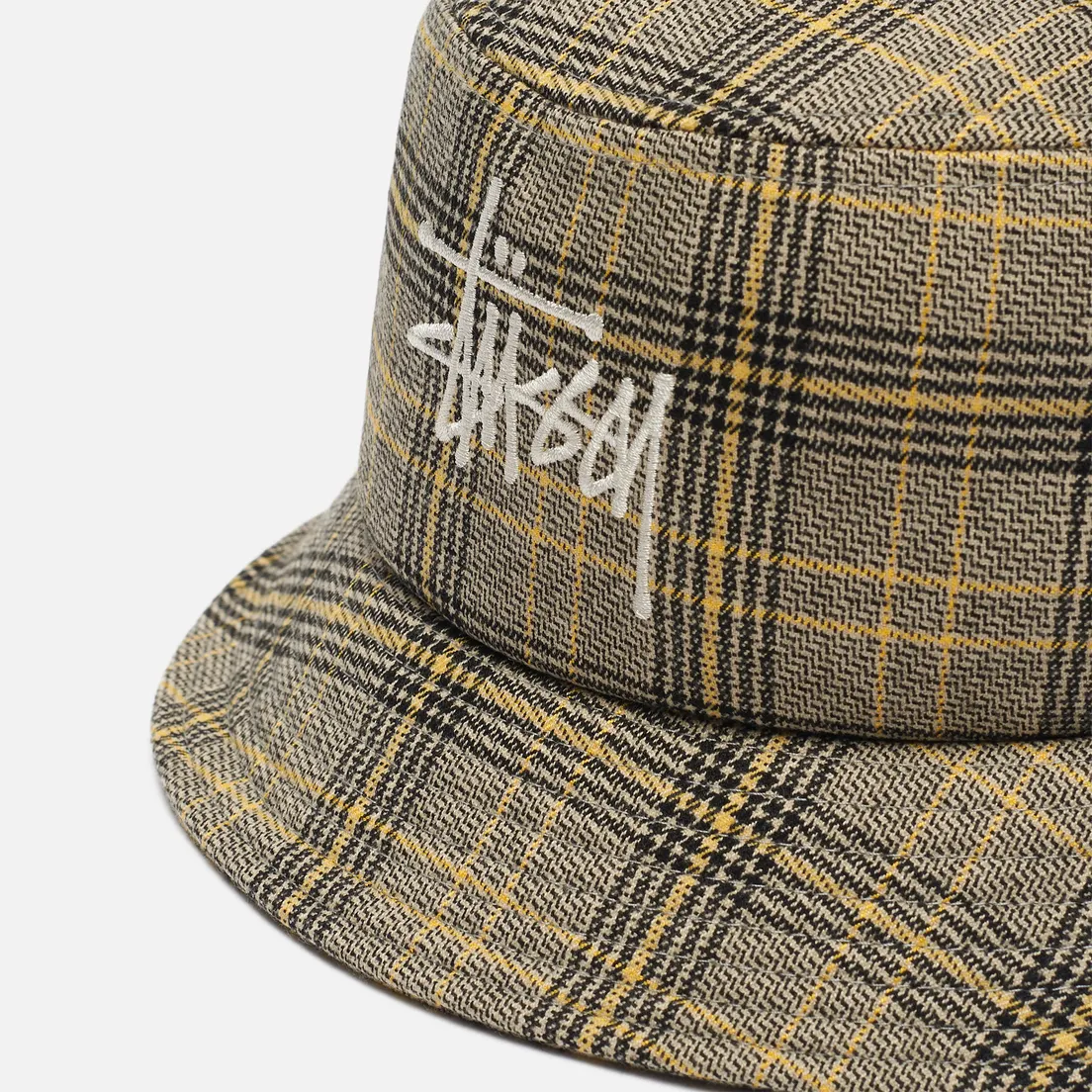 Stussy Панама Big Logo Plaid