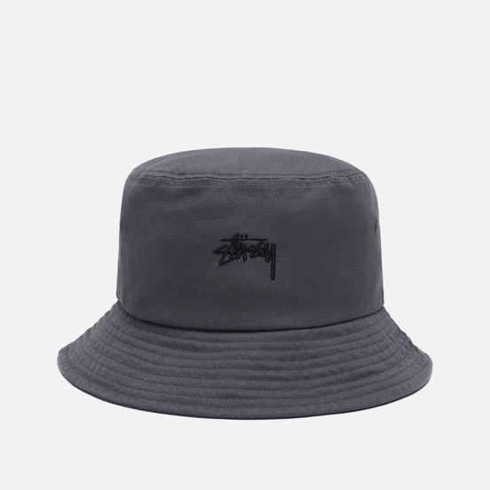 Панама Stussy Stock Logo Grey