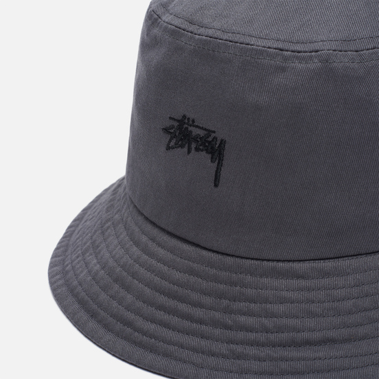 Панама Stussy Stock Logo Grey