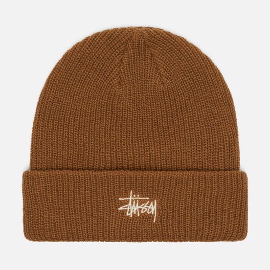 Шапка Stussy Basic Logo Cuff Camel
