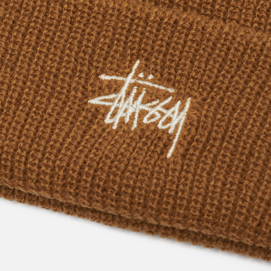 Шапка Stussy Basic Logo Cuff Camel