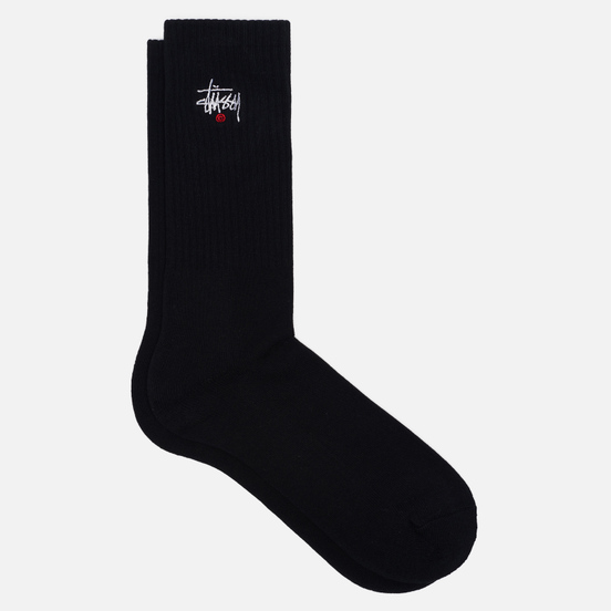 Носки Stussy Basic Logo Crew Black