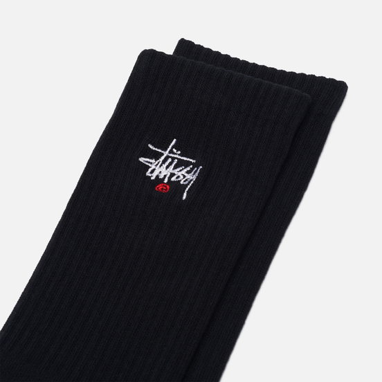 Носки Stussy Basic Logo Crew Black