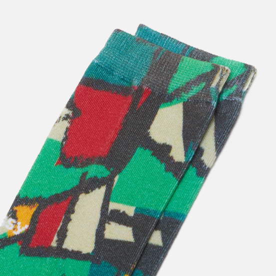 Носки Stussy Block Print Multi/Green