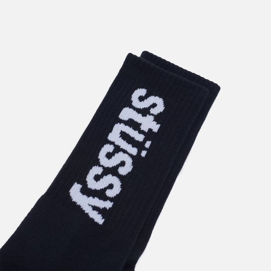 Носки Stussy Helvetica Jacquard Crew Black