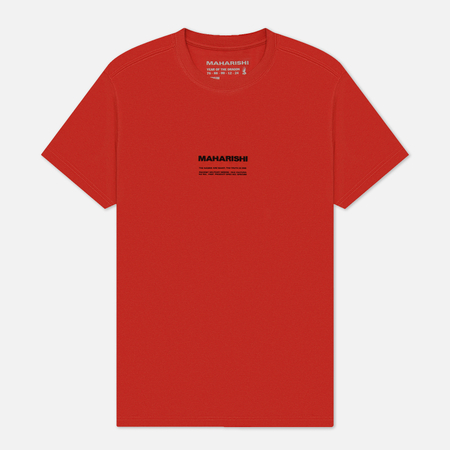 Мужская футболка maharishi Pax Cultura, цвет красный, размер S
