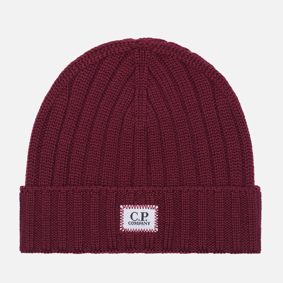 C.P. Company Шапка Extra Fine Merino Wool Logo Beanie