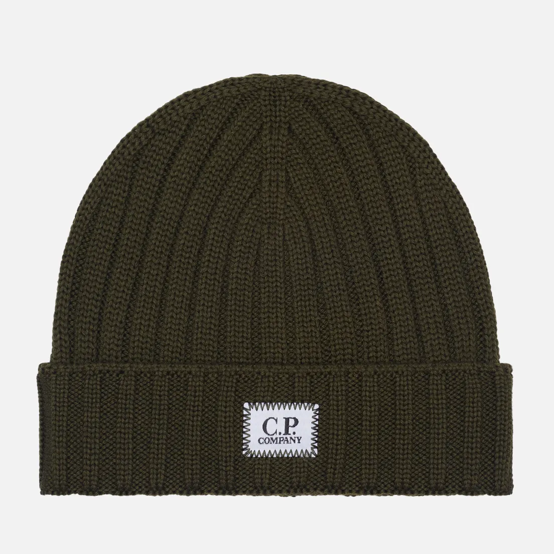 C.P. Company Шапка Extra Fine Merino Wool Logo Beanie
