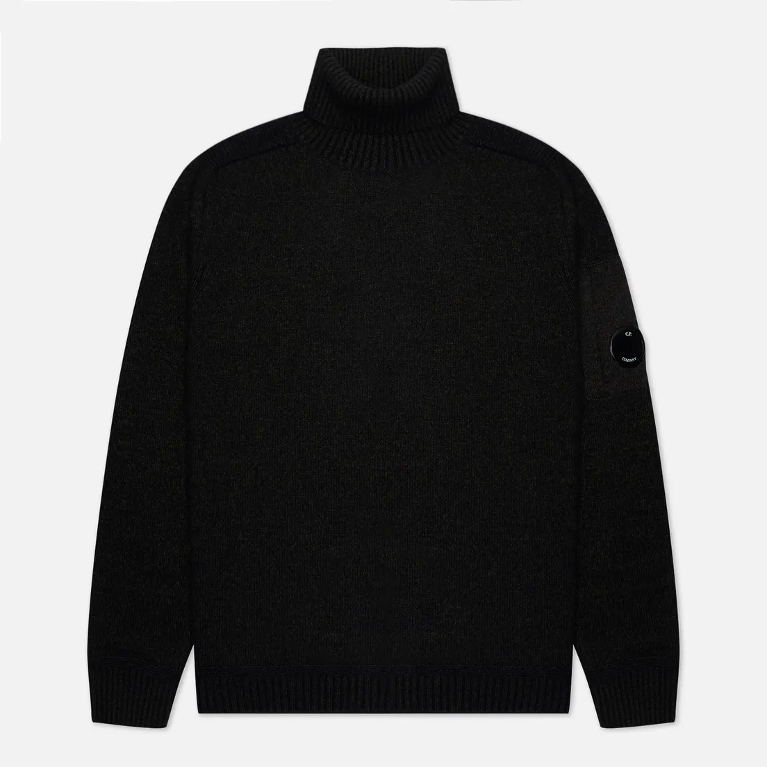 C.P. Company Мужской свитер Fleece Knit Roll Neck Ribbed Trims