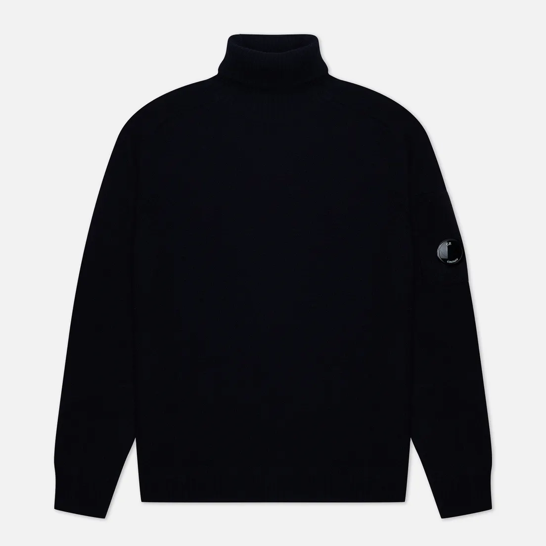 C.P. Company Мужской свитер Fleece Knit Roll Neck Ribbed Trims