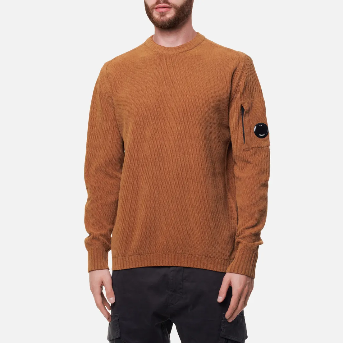 C.P. Company Мужской свитер Chenille Cotton Plain Jumper