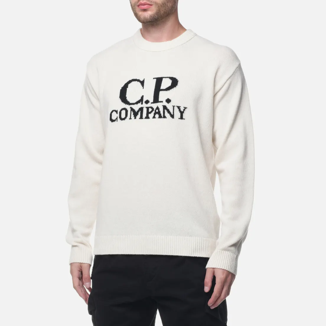 C.P. Company Мужской свитер Lambswool Jacquard Goggle Crew Neck