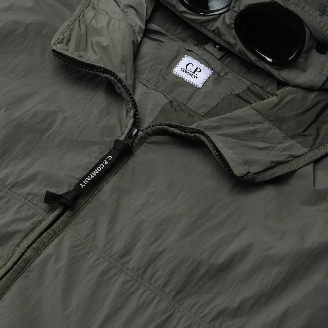 C.P. Company Мужская демисезонная куртка Garment Dyed Polartec Hooded Goggle