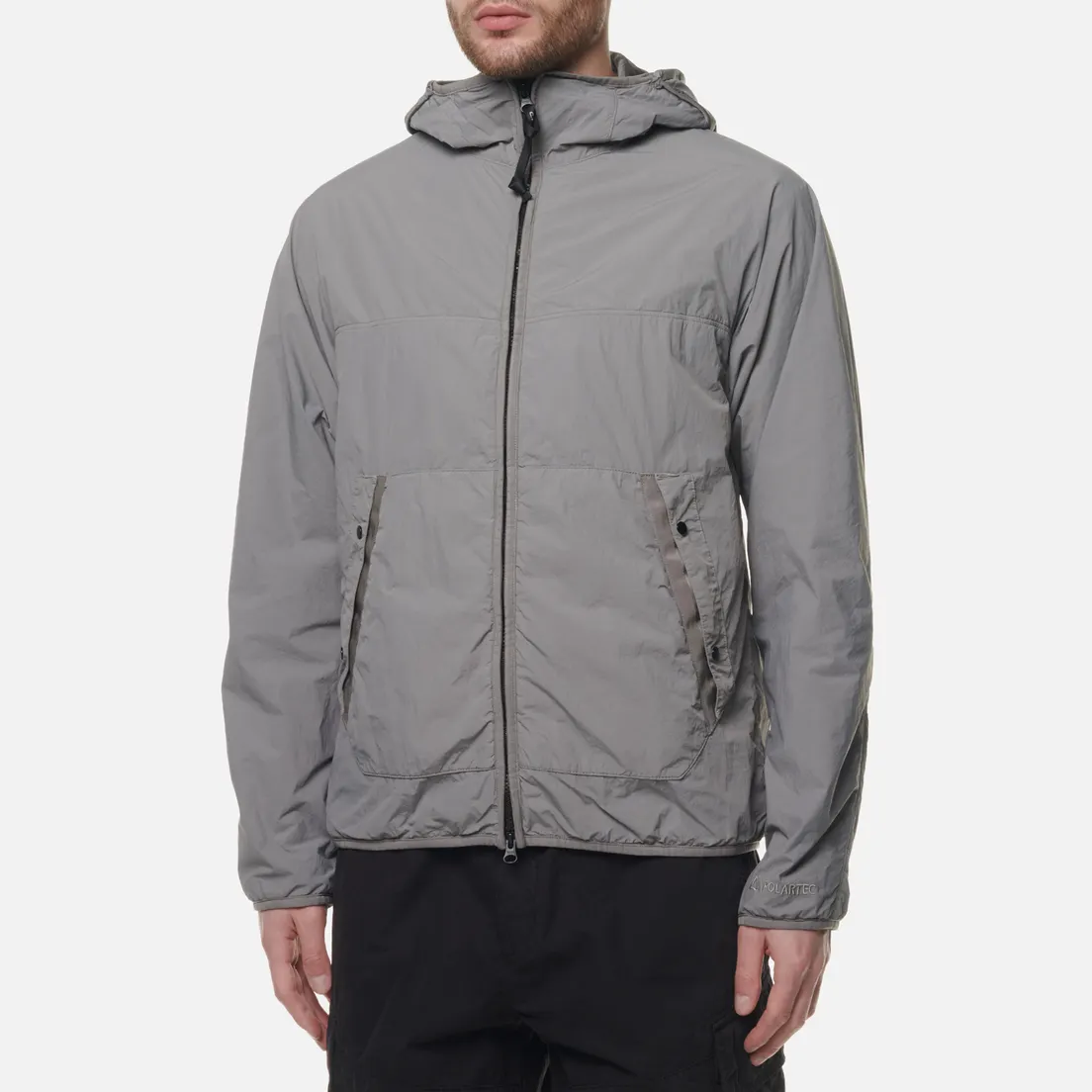 C.P. Company Мужская демисезонная куртка Garment Dyed Polartec Hooded Goggle