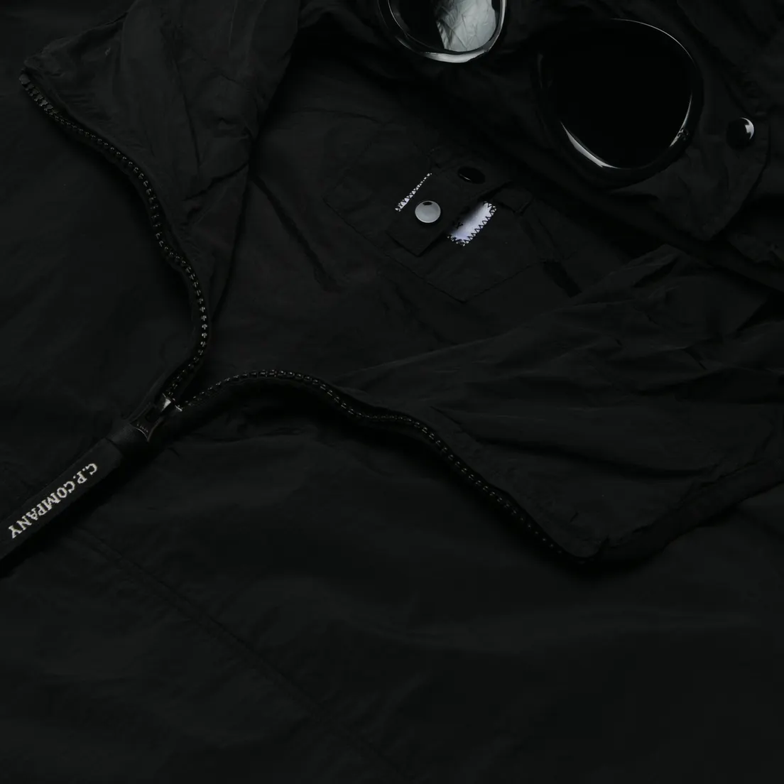 C.P. Company Мужская демисезонная куртка Garment Dyed Polartec Hooded Goggle